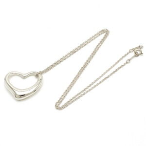 TIFFANY Co Elsa Peretti Open Heart Necklace Pendant Sterling Silver